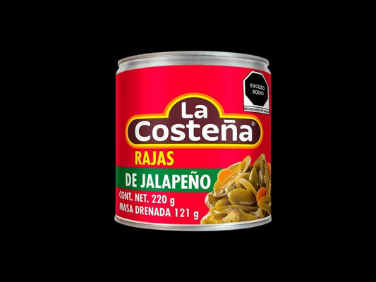 RAJAS DE JALAPEÑOS LA COSTEÑA EN ESCABECHE