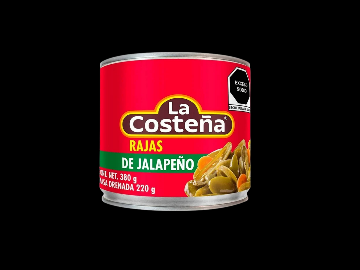 RAJAS DE JALAPEÑOS LA COSTEÑA EN ESCABECHE