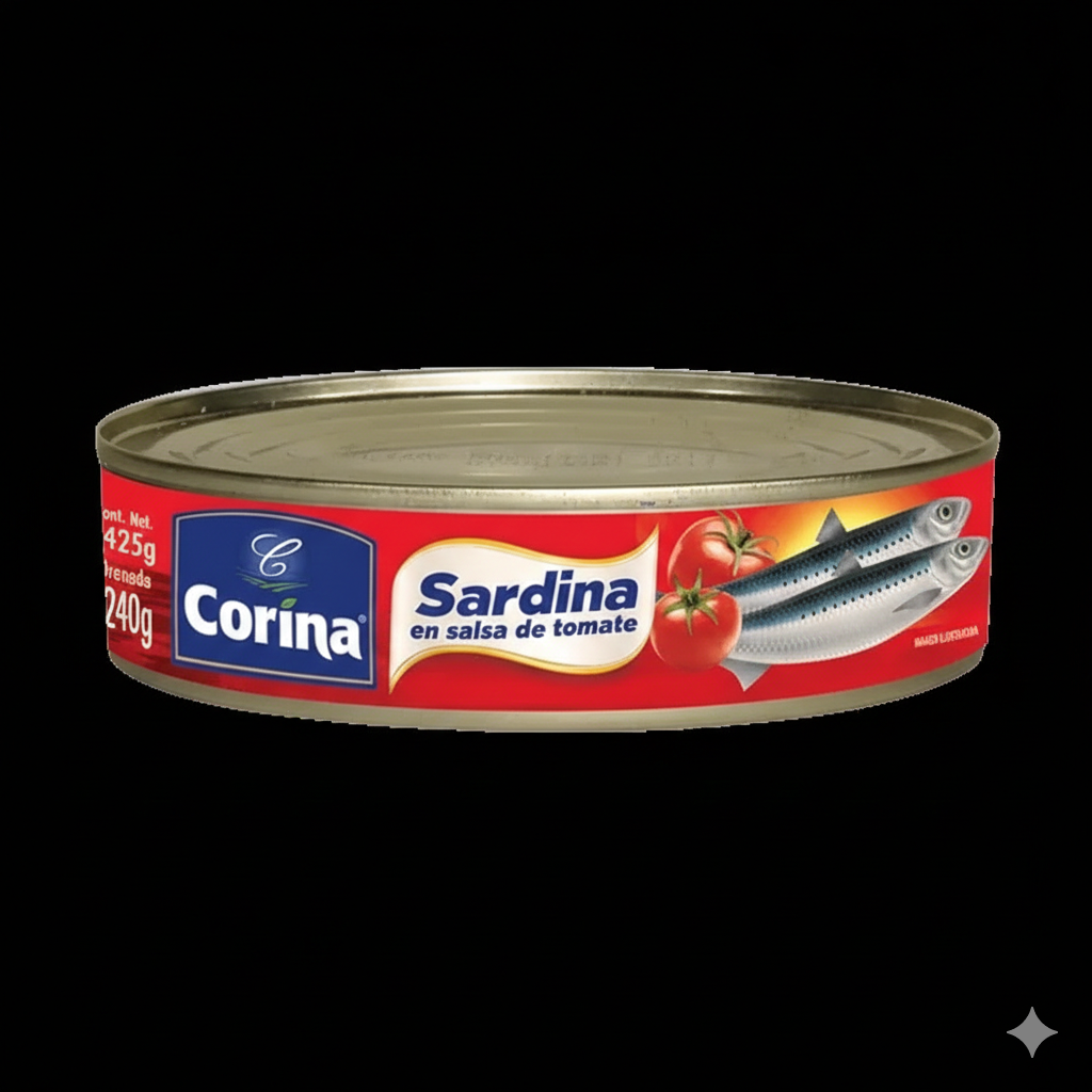 SARDINA EN SALSA DE TOMATE CORINA 425G