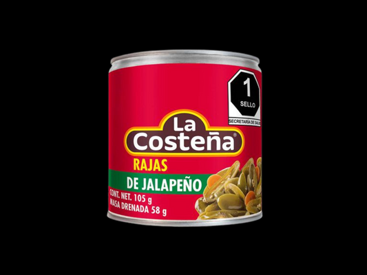 RAJAS DE JALAPEÑOS LA COSTEÑA EN ESCABECHE
