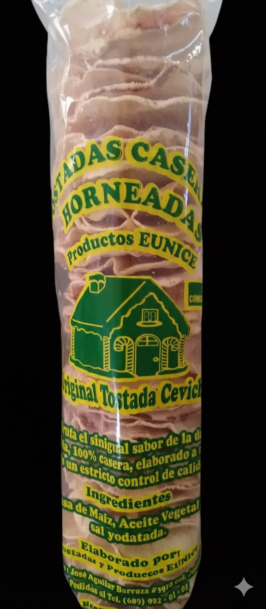 TOSTADAS HORNEADAS CASERAS EUNICE 40 PZAS