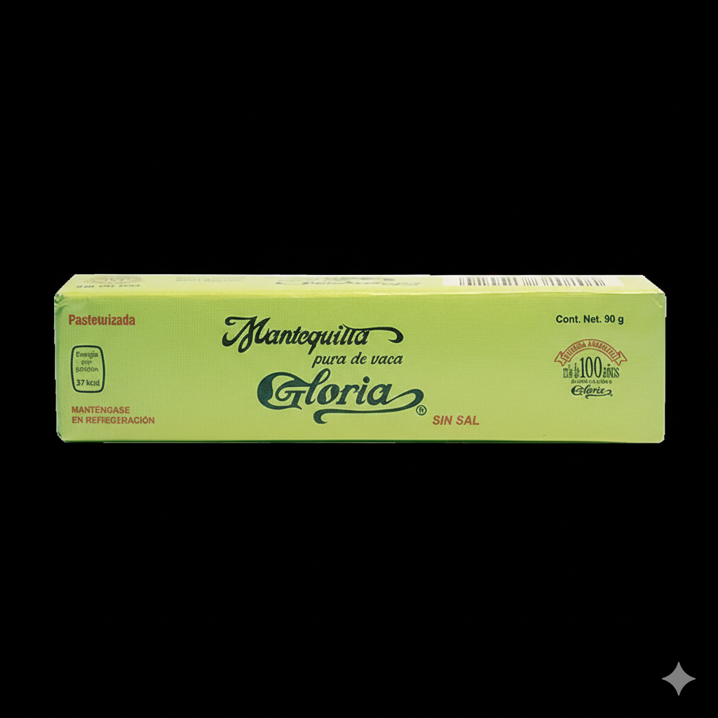 BARRITA DE MANTEQUILLA GLORIA 90G