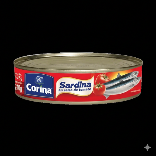 SARDINA EN SALSA DE TOMATE CORINA 425G